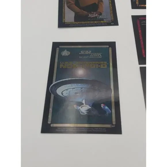 1996 90s STAR TREK LOT OF 10 VENDING MACHINE STICKER PRISM PICARD SPACESHIP - Picture 4 of 10